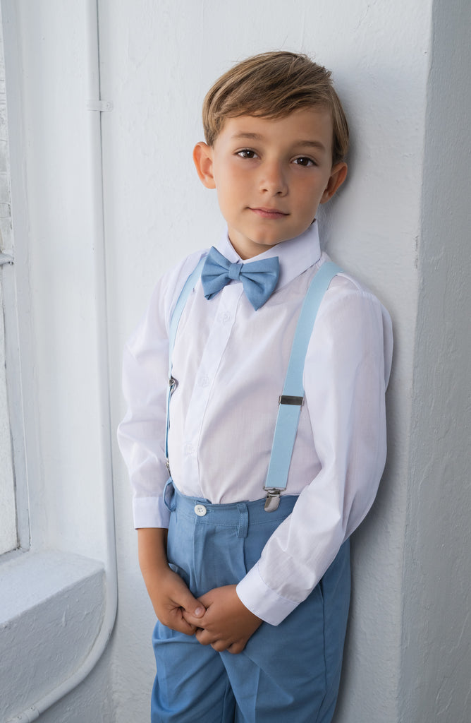 Boys Barn Safari 4-Piece Set - Powder Blue