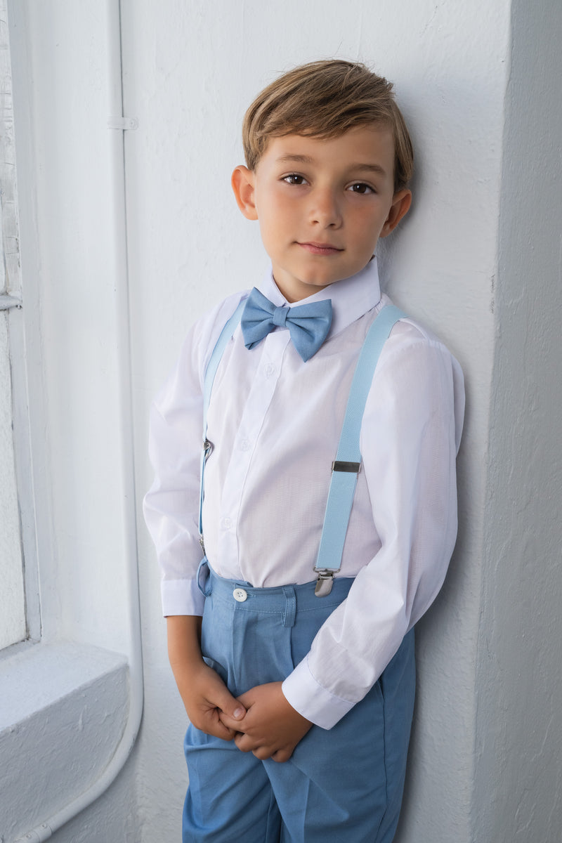 Boys Barn Safari 4-Piece Set - Powder Blue