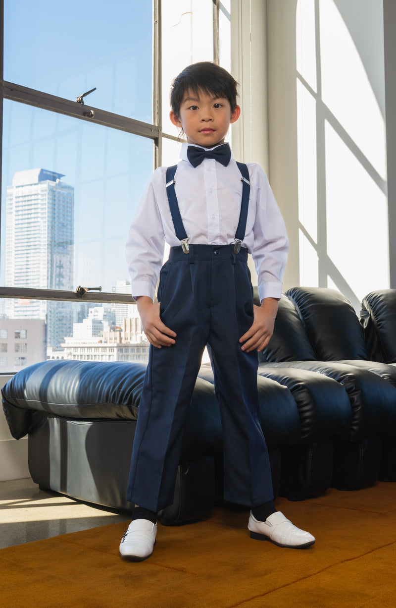 Boys Barn Wedding 4-Piece Set - Navy