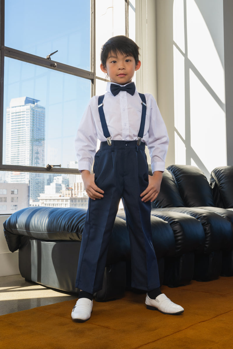 Boys Barn Wedding 4-Piece Set - Navy
