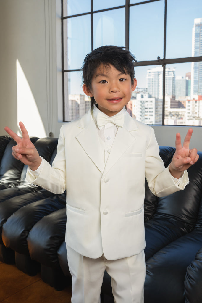 Boys Bond 5-Piece Tuxedo - Ivory