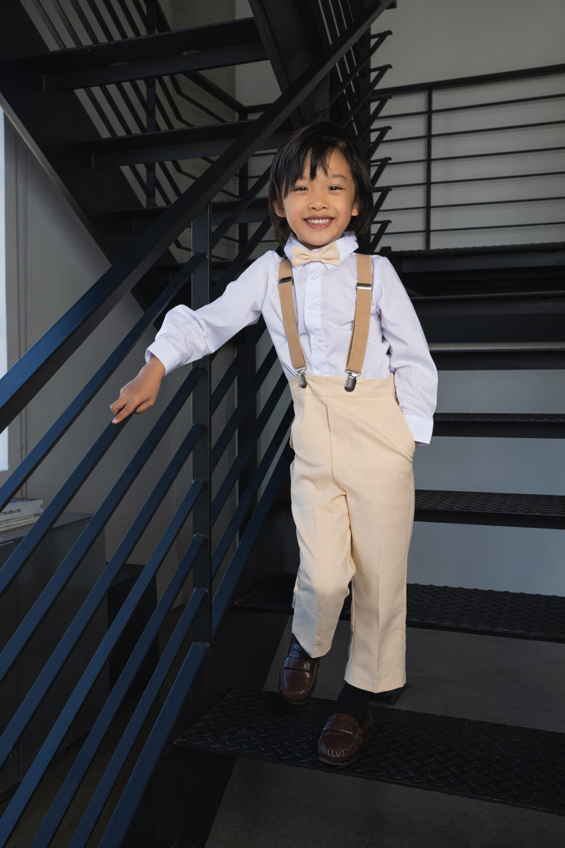 Boys Barn Safari 4-Piece Set - Sand