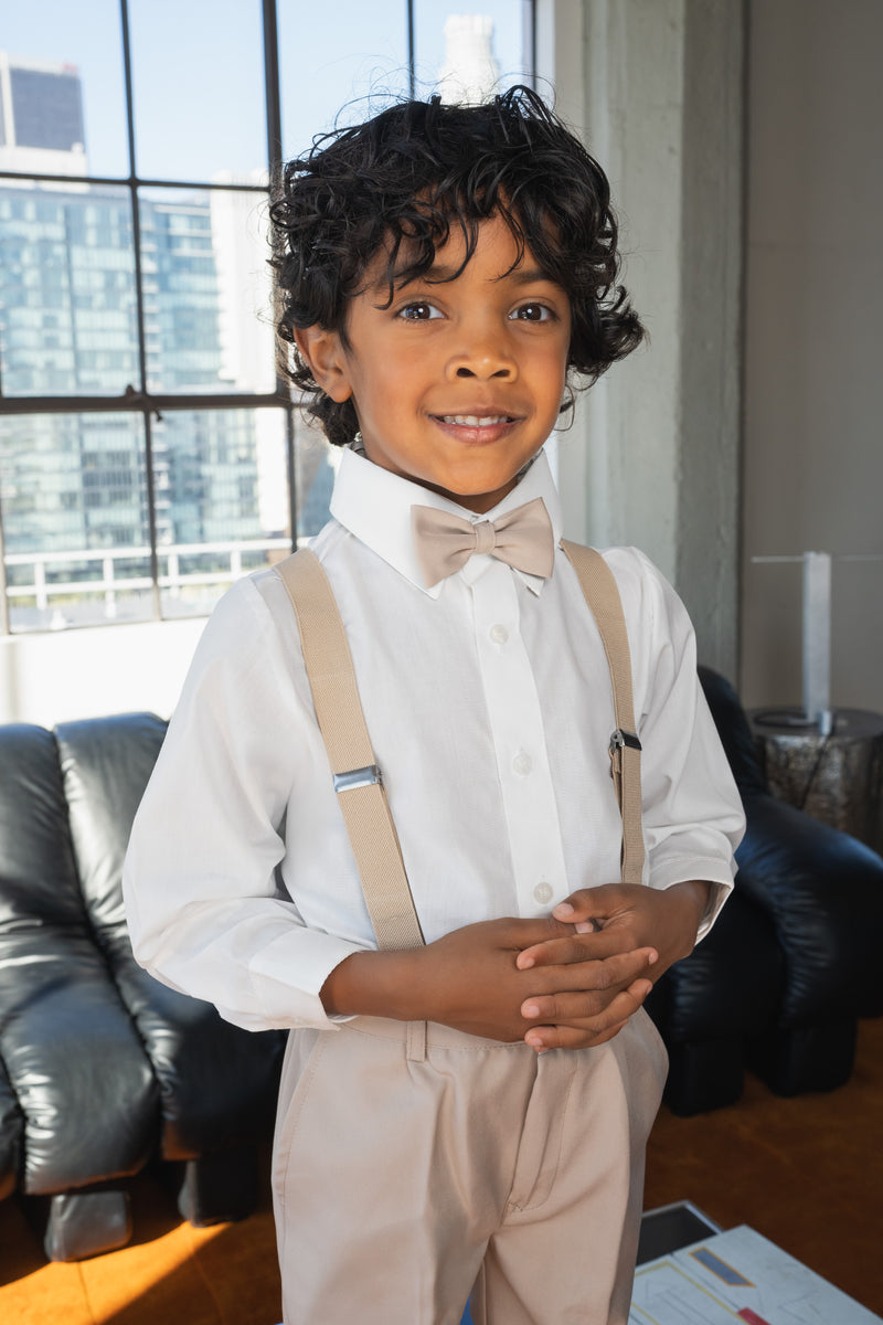 Boys Barn Wedding 4-Piece Set - Sand