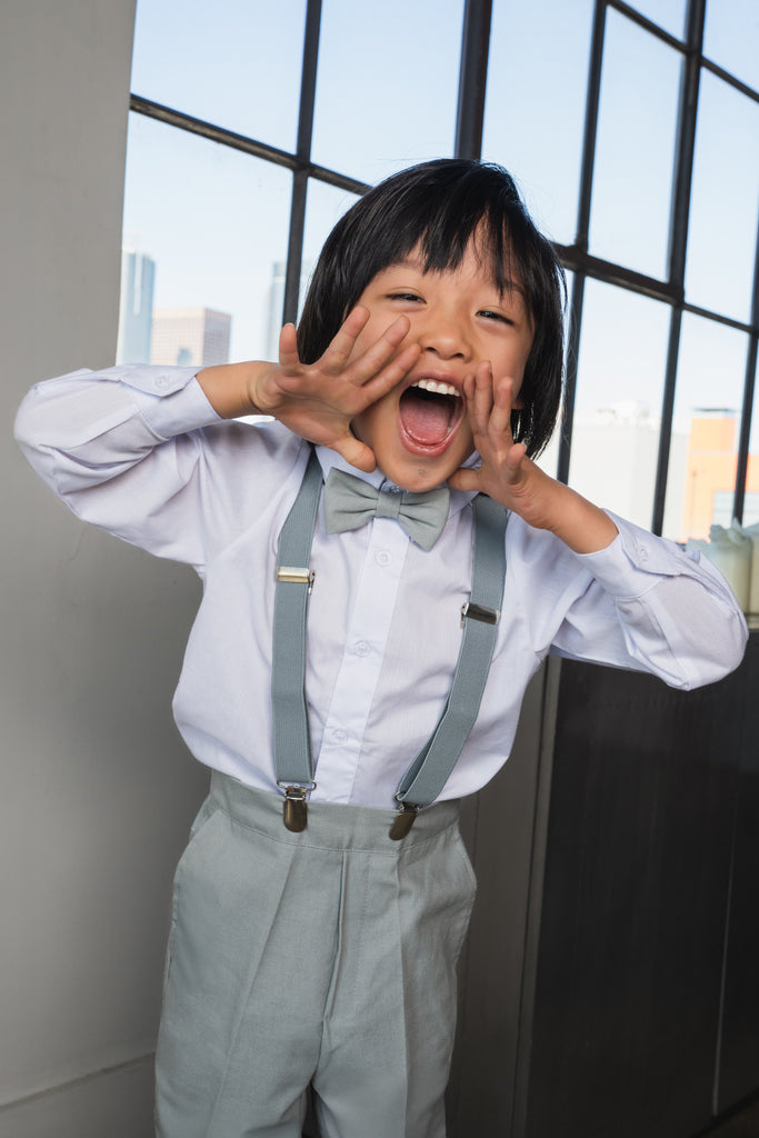 Boys Barn Safari 4-Piece Set - Heather