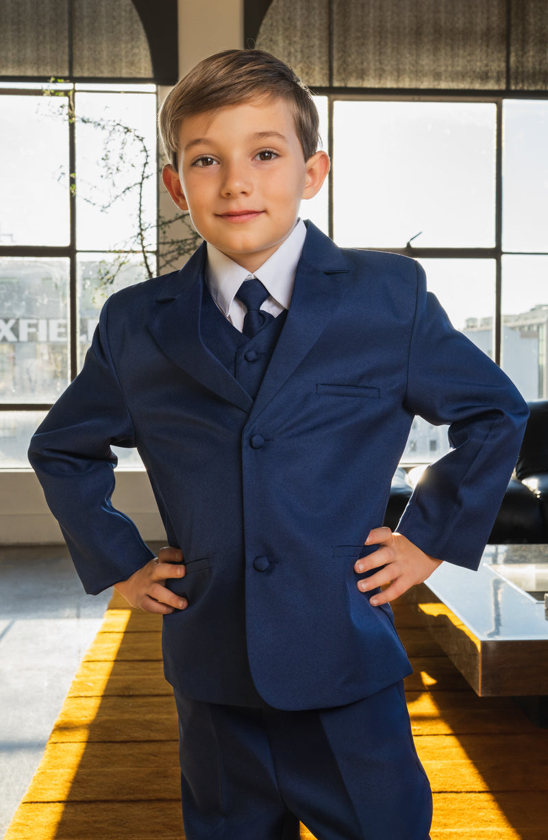 Boys Joey 5-Piece Suit - Indigo