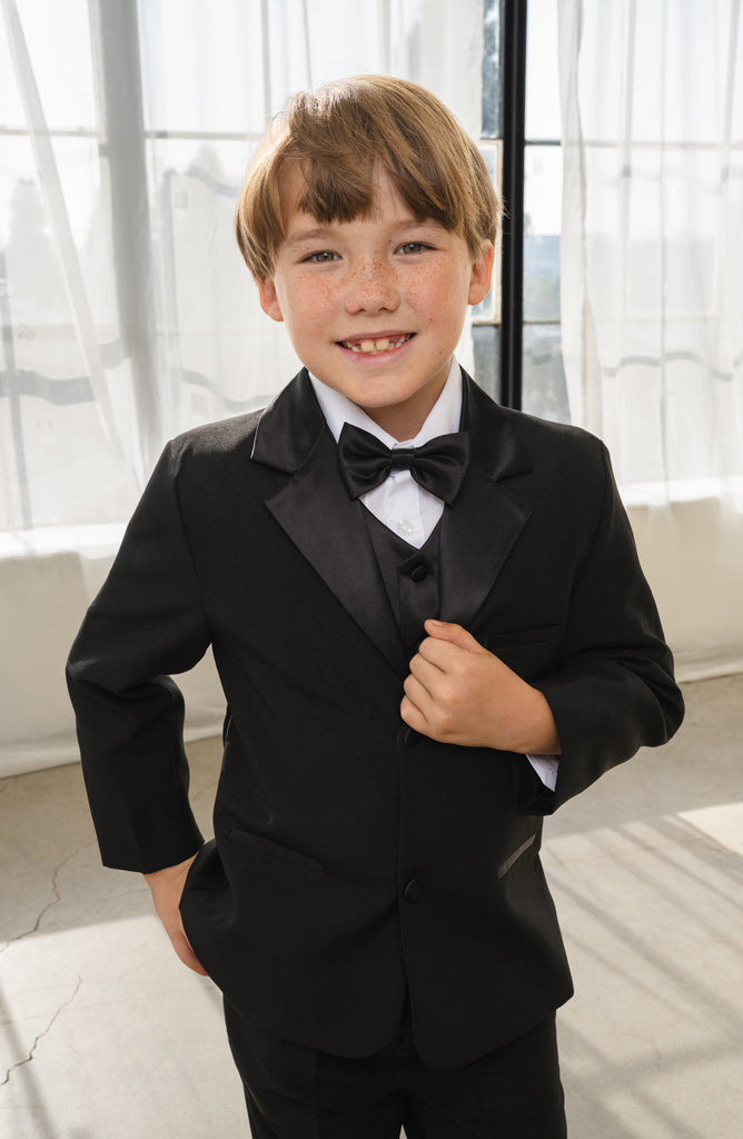 Boys Bond 5-Piece Tuxedo - Black