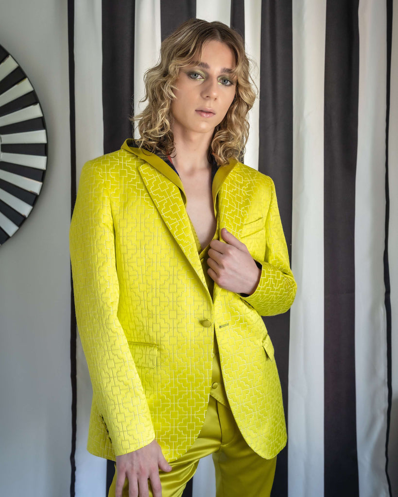 Osiris Geometric Yellow Suit